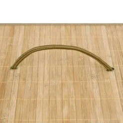 vidaXL Tvättillbehör-Tvättkorg bambu med 2 sektioner 100 L