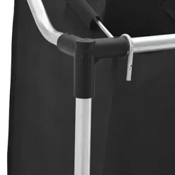 vidaXL Tvättillbehör-Tvättsorterare med 4 påsar grå