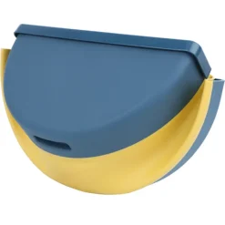 Soptunnor-Vikbar köksavfallshink hängande soptunna behållare avfallskorg för kök badrum mörkblå