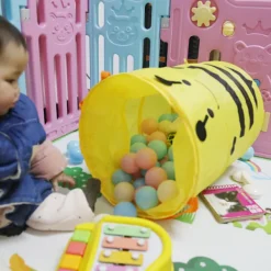 LBSS Tvättillbehör-Vikbar Söt Tecknad Tyg Tvättkorg Stor Organizer Tvättväska Hållare För Hem Ladybug