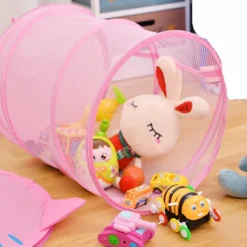 LBSS Tvättillbehör-Vikbar Söt Tecknad Tyg Tvättkorg Stor Organizer Tvättväska Hållare För Hem Ladybug