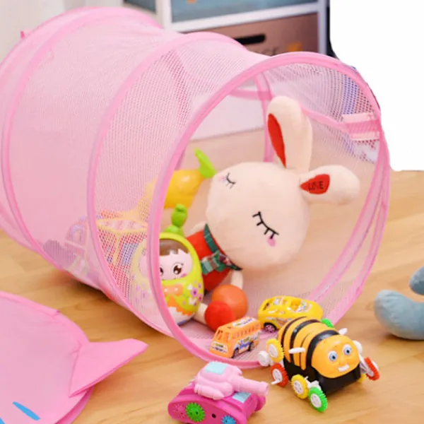 LBSS Tvättillbehör-Vikbar Söt Tecknad Tyg Tvättkorg Stor Organizer Tvättväska Hållare För Hem Ladybug