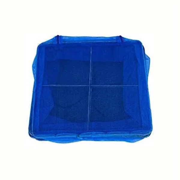 Tvättillbehör-Vikbart 4-lagers torkställ, kompatibelt med grönsaks- och fisknät, hängande torknät, torka mat naturligt