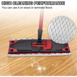 Städmoppar-Vileda Mopp Refill Förpackning med 2 Vileda 2-i-1 Moppduk Mikrofiberduk för Överlägsen Absorption Mjuk för