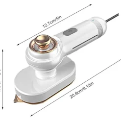 Strykjärn-(Vit) Bärbar Strykjärn, Liten Rotationsstrykjärn, W