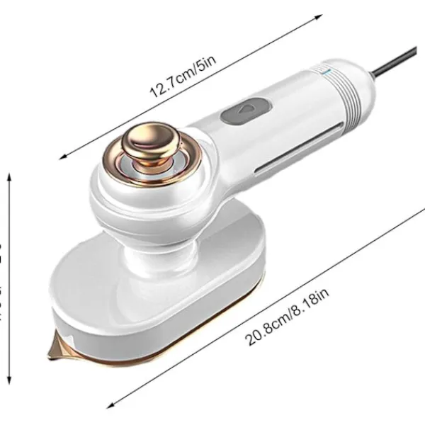 Strykjärn-(Vit) Bärbar Strykjärn, Liten Rotationsstrykjärn, W