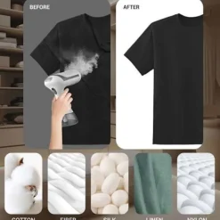 Generic Strykjärn-(Vit) Handhållen Klädångare, 1500W 300ML 130 Grader Vertikal Klädångare för Hemresor, Snabb Uppvärmning, Vit