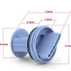 Tvättmaskiner-Vit lämplig för Siemens Bosch 1095 1065 WD7205 trumma tvättmaskin avloppspump avloppsplugg lock blockerad