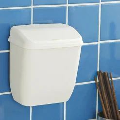 Soptunnor-Vit väggmonterad hushållspapperskorg grossist väggmonterad han