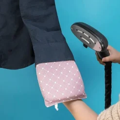 Strykjärn-Värmebeständiga Ångstrykningskläder Ångtillbehör Rosa