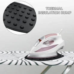 Strykjärn-Värmebeständiga silikonmattor för strykjärn, multifunktionella skyddsdynor för strykbrädor, plattänger, locktänger (svart)