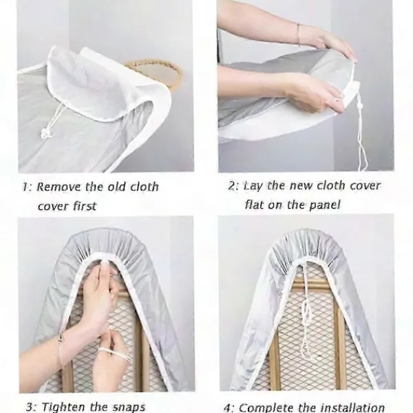 Strykjärn-Värmebeständigt Strykbrädeöverdrag - Svart