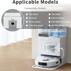 VUSZR Dammsugare & Tillbehör-14 Påse för ECOVACS T80 Omni, Tillbehör för Dammsugare ECOVACS DEEBOT T50 Pro Omni, X8 14 BORSTE OCH TILLBEHÖR FÖR DAMMSUGARE