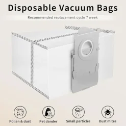 VUSZR Dammsugare & Tillbehör-14 Påse för ECOVACS T80 Omni, Tillbehör för Dammsugare ECOVACS DEEBOT T50 Pro Omni, X8 14 BORSTE OCH TILLBEHÖR FÖR DAMMSUGARE