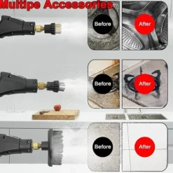 Ångtvättar-2500W Handheld Steam Cleaner - Pressure Steamer with 3 Brush Heads, 6 Levels, 1000ml Water Tank