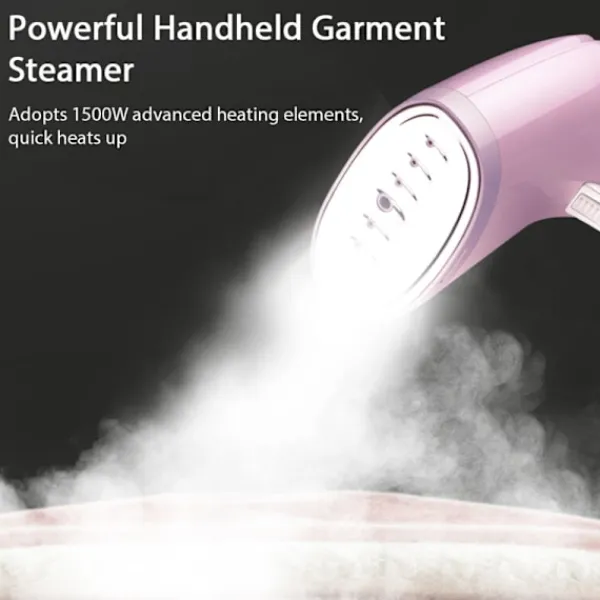 Ångtvättar-1500W Handhållen Klädångare 3 Ånglägen, 350ml Stor Avtagbar Vattentank för Hem, Kontor och Resor