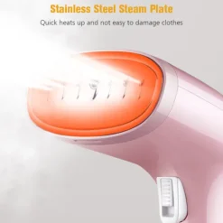 Ångtvättar-1500W Handhållen Klädångare 3 Ånglägen, 350ml Stor Avtagbar Vattentank för Hem, Kontor och Resor