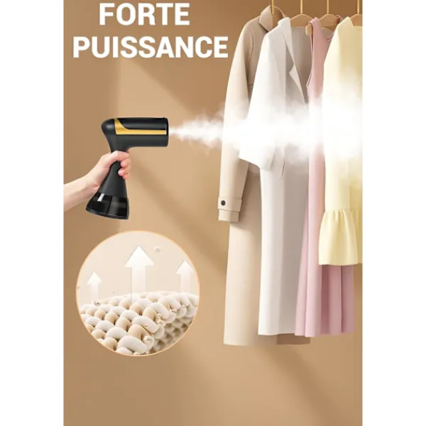 9054726980369 Ångtvättar-1500W Handhållen Ångare - Kraftfull Ånga på 20 Sekunder - 300ml Tank - Portabel och Resevänlig