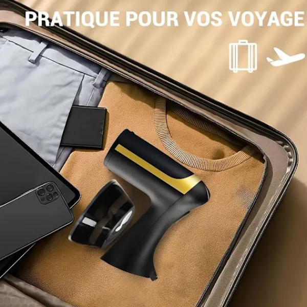 9054726980369 Ångtvättar-1500W Handhållen Ångare - Kraftfull Ånga på 20 Sekunder - 300ml Tank - Portabel och Resevänlig