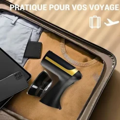 Ångtvättar-1500W Handhållen Ångare - Kraftfull Ånga på 20 Sekunder - 300ml Tank - Portabel och Resevänlig