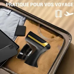 Ångtvättar-1500W Handhållen Ångare - Kraftfull Ånga på 20 Sekunder - 300ml Tank - Portabel och Resevänlig