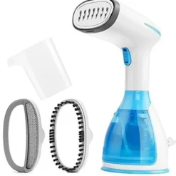 Ångtvättar-1500W Handhållen Ångare för Kläder och Tyger, 280ml, Portabelt Ångstrykjärn, Skrynkelborttagare, 15 Sekunders Snabb Uppvärmning