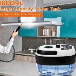 Ångtvättar-2500W Handhållen Ångrengörare – Tryckångare med 3 Borsthuvuden, 6 Nivåer, 1000ml Vattentank