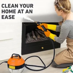 Ångtvättar-2500W Handhållen ångrengörare för rengöring, 1000ML högtrycksångrengörare för klädsel, djuprengöring av golv, mattor, kakel, linoleum, arbete