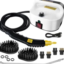 Ångtvättar-2500W Handhållen ångrengörare, högtemperaturångare för rengöring, ångrengöring för madrass, bildetaljering soffklädsel badr