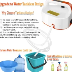 Ångtvättar-2500W Handhållen ångrengörare, högtemperaturångare för rengöring, ångrengöring för madrass, bildetaljering soffklädsel badr