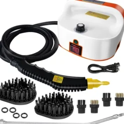 Ångtvättar-2500W Handhållen ångrengörare, högtemperaturångare för rengöring, ångrengöring för madrass, bildetaljering soffklädsel badrum (Orange-New V | Fyndiq