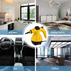 Ångtvättar-1050W Handhållen Ångrengörare, Ångare för Rengöring, 10S Snabb Uppvärmning Högtrycks Portabel Ångrengörare