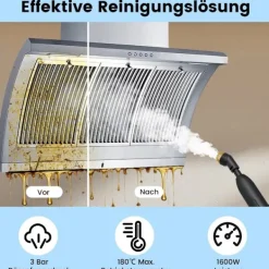 Northix Ångtvättar-1500W handhållen ångtvätt, 3 bars tryck, 1L tank