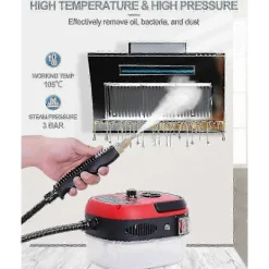 Ångtvättar-2500w Högtrycksångrengörare Kök Ångrengörare Högtemperatur Ångrengörare Hushålls Ångrengörare Badrumsmöbler Bil