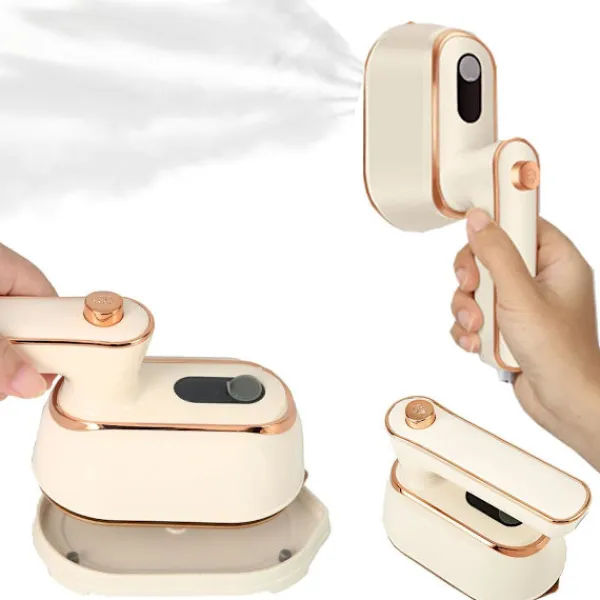 ATELA Strykjärn-1000w Mini Travel Steamer strykjärn,Handhållna bärbara ångkokare för kläder Liten klädångare Resestorlek Handhållet