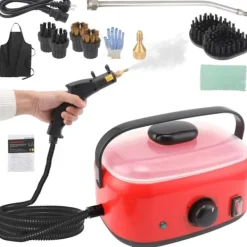 Ångtvättar-2500W Ångrengörare, 1500ML Högtrycks Handhållen Ångrengörare för Rengöring Bärbar Ångrengörare för Hem Högtemperatur Ångrengörare för Matta, Klädsel | Fyndiq