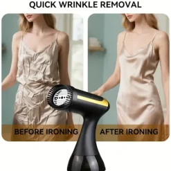 Ångtvättar-1500W Portabel Klädångare - 230V, Europeisk Kontakt, Plast, Skrynkelborttagning, Kompakt Design, Lämplig för Hem- och Resebruk(FQ)
