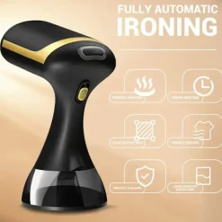 Ångtvättar-1500W Portabel Klädångare - 230V, Europeisk Kontakt, Plast, Skrynkelborttagning, Kompakt Design, Lämplig för Hem- och Resebruk(FQ)