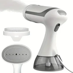 Ångtvättar-1500W Portabel Klädångare - 230V, Europeisk Kontakt, Plast, Skrynkelborttagning, Kompakt Design, Lämplig för Hem- och Resebruk (FQ) White