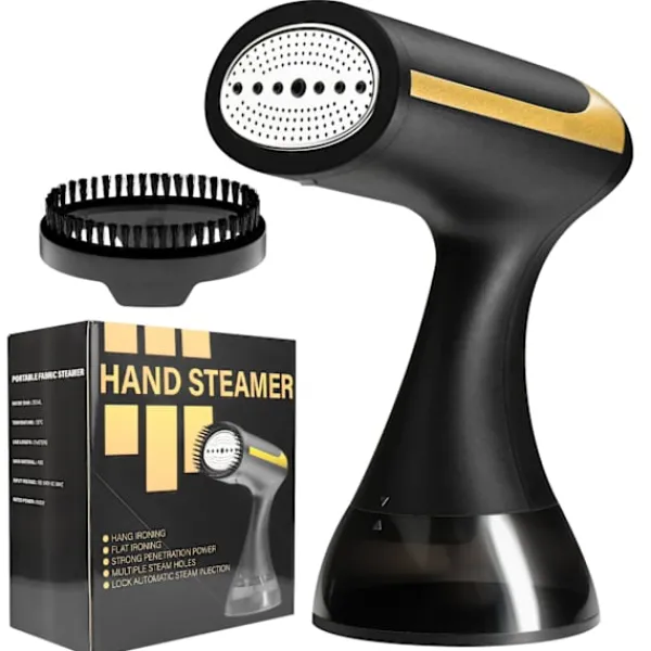 Ångtvättar-1500W Portabel Klädångare - 230V, Europeisk Kontakt, Plast, Skrynkelborttagning, Kompakt Design, Lämplig för Hem- och Resebruk
