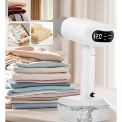 Ångtvättar-1800W Vertikal Klädångare, 330ML Vattentank, Kontor, Kompakt Mini Rese-klädångare