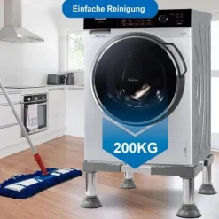 Tvättmaskiner-Washing Machine Base/Washing Machine Stand with Anti Vibration Feet – Washing Machine Stand, Strong Load Capacity, Non-Slip and Practical