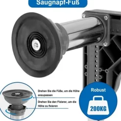 Tvättmaskiner-Washing Machine Base/Washing Machine Stand with Anti Vibration Feet – Washing Machine Stand, Strong Load Capacity, Non-Slip and Practical