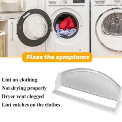 Torktumlare-WE18X25100 WE18M19 Torktumlare Luddfilter Skärmnät för Torktumlare Ersätter WE18M30 WE18M28 AP6037511 PS11767017