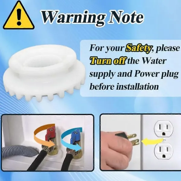 Tvättmaskiner-WH05X24185 Koppling för tvättmaskin - Ersätter 4588013, AP5993402, PS11729473