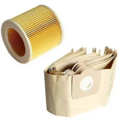 Dammsugare & Tillbehör-5x Dammsäck 1x Filter för Karcher WD3 Premium Dammsugare - Aoba - Köp Nu!