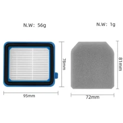 Dammsugare & Tillbehör-3x Ersättnings Hepa-filter för Q6 Q7 Q8 Wq61/wq71/wq81 Dammsugare reservdelar (LG)