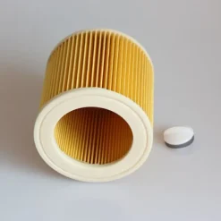 Dammsugare & Tillbehör-2x Filterpatron för dammsugare, kompatibel med Kärcher WD2 WD3 MV3 MV2 A2004 A2054 A2204 A2656