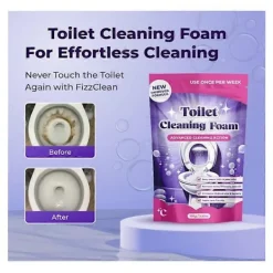 Rengöringsmedel-1-5x Fizzclean Toalettskumrengörare, Insta-Action Fizzclean Skumrengörare 2pcs