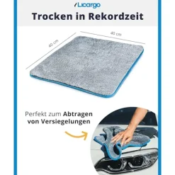 Rengöringsmedel-2X Högabsorberande Mikrofiberdukar 1100GSM - Ultra Mjuk Mikrofi